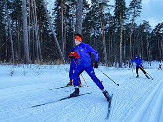 Лыжная трасса в парке «Малевича»