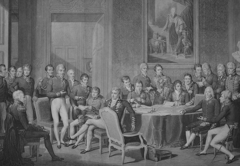 Экспозиция охватывает период с 1801 по 1815 годы, Февраль