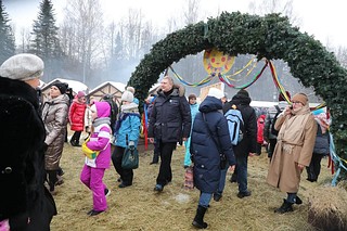 Глава Одинцовского городского округа Андрей Иванов на Масленице в Захарово
