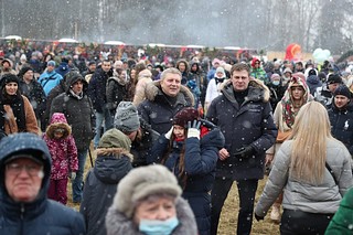 Глава Одинцовского городского округа Андрей Иванов на Масленице в Захарово