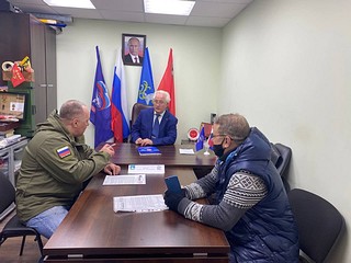 Представители «Боевого братства» на личном приёме у Вячеслава Киреева — руководителе фракции «Единая Россия» в муниципальном Совете депутатов