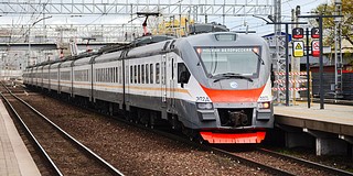 Электричка Белорусского направления на станции Одинцово