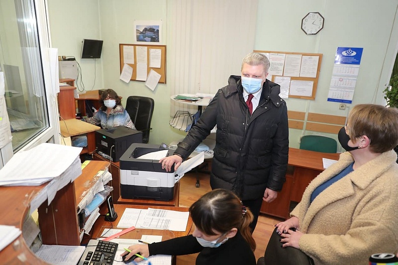 Глава муниципалитета Андрей Иванов проинспектировал базу предприятия в Одинцово, Март