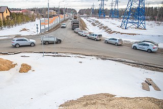 Строительство круговой развязки должно завершиться к 28 апреля 2021 года