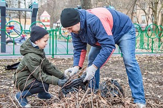 Жители Одинцовского округа на общеобластном субботнике