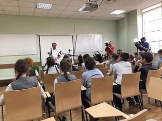 Паралимпиец Михаил Диктованный проводит традиционный «Урок доброты» в Зареченской школе