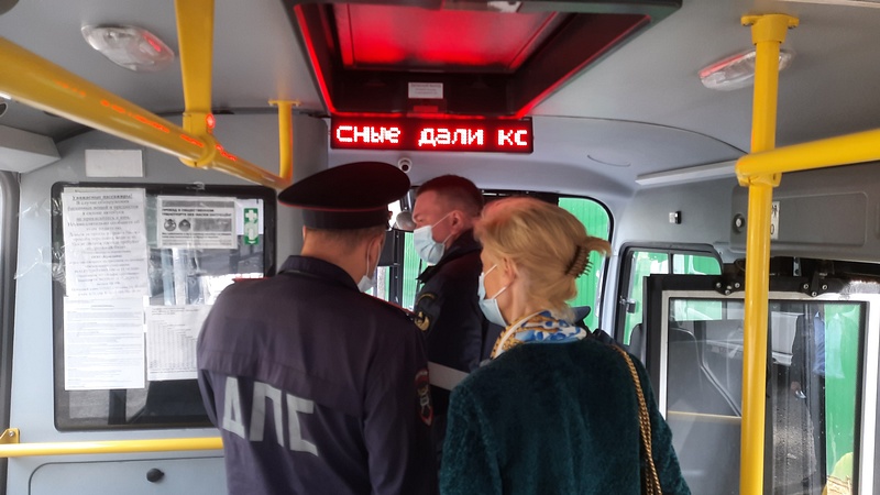 Автобусы текст 3, Сотрудники Одинцовской администрации проверили маршрутные автобусы