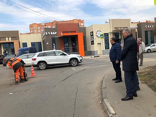 Одинцовские партийцы в ходе проверки качества ремонта и уборки дорог округа