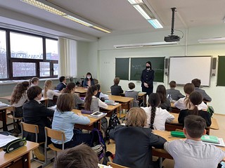 «Урок безопасности» для школьников провели одинцовские полицейские