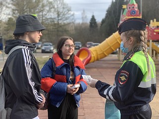 Сотрудники Одинцовской Госавтоинспекции провели акцию «Безопасный двор»