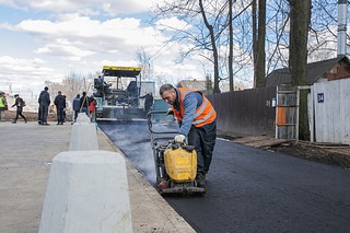 Строительство тротуара