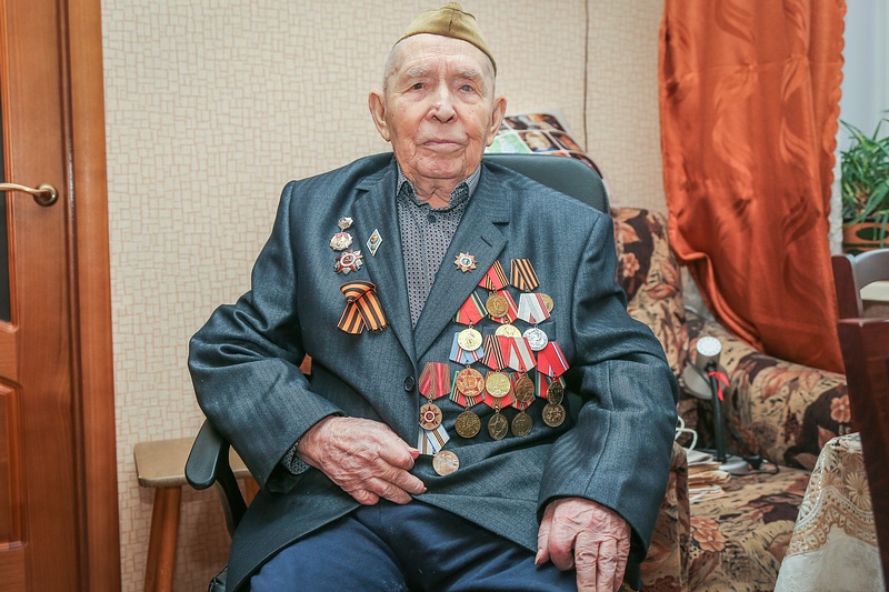 Участник Великой Отечественной войны Григорий Ефимович Картушин, Май