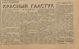 Газета «Новые рубежи», материал, посвящённый Дню пионерии (часть 3)