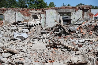 Аварийные дома на Нахабинском шоссе в Звенигороде