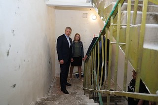 Подъезд в доме № 13 по улице Любы Новоселовой в Одинцово