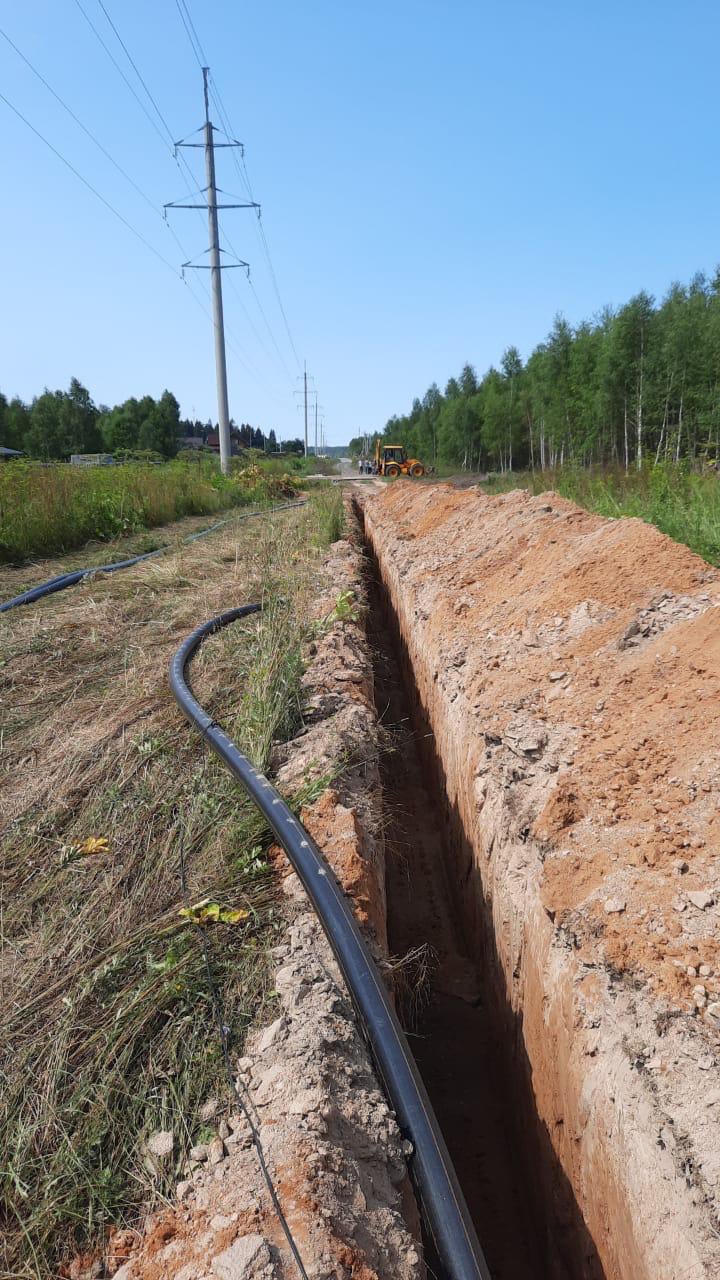 В селе Богачево Одинцовского городского округа приступили к строительно-монтажным работам по программе «Социальной газификации», Июль