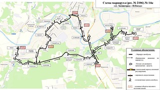 Схема маршрута № 14к