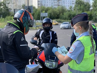 Водителям мототранспорта напомнили о соблюдении правил дорожного движения