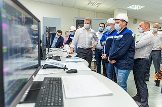 Глава Одинцовского округа Андрей Иванов проинспектировал новую газотурбинную теплоэлектроцентраль (ГТУ ТЭЦ)