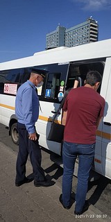 Очередную проверку масочного режима 23 июля провели сотрудники Управления регионального административно-транспортного контроля