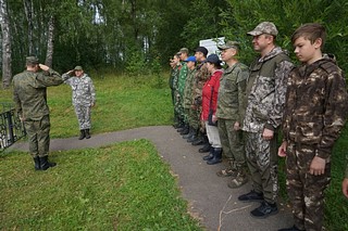 Поисковики отряда «Вымпел», сбор