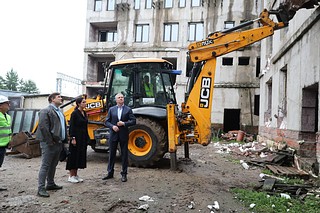 Старт работ в Мамоново лично проконтролировал глава Одинцовского городского округа Андрей Иванов