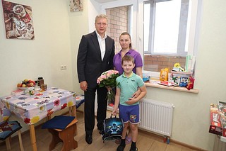 Андрей Иванов навестил семью Воропаевых из Звенигорода