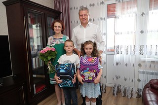Андрей Иванов навестил семью Беликовых из Новой Трехгорки