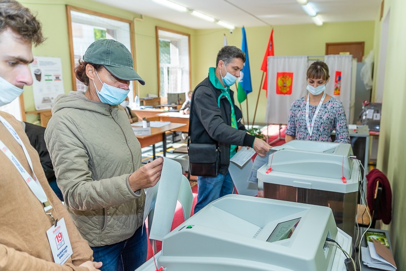 В Одинцовском округе начался заключительный день голосования на выборах в Мособлдуму и Госдуму, Сентябрь