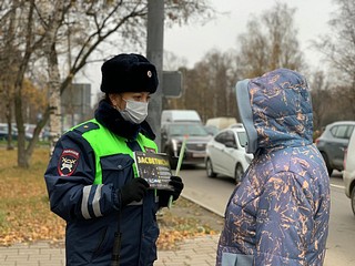 Сотрудники Одинцовской Госавтоинспекции провели профилактическую акцию «Пешеходный переход»