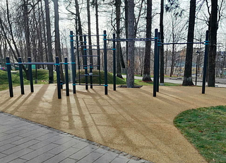 Благоустройство Городского парка в Звенигороде выполнено на 80%