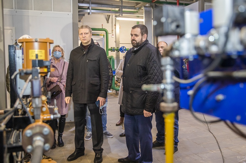 Глава Одинцовского округа Андрей Иванов проинспектировал ход модернизации газовой котельной, Ноябрь