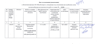 Территориальное управление Жаворонковское информирует о возможных отключениях электричества на 17 ноября 2021 года