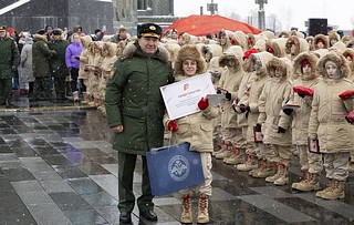 Миллионным участником движения юнармейцев стал житель Подольска Арсений Бабашов