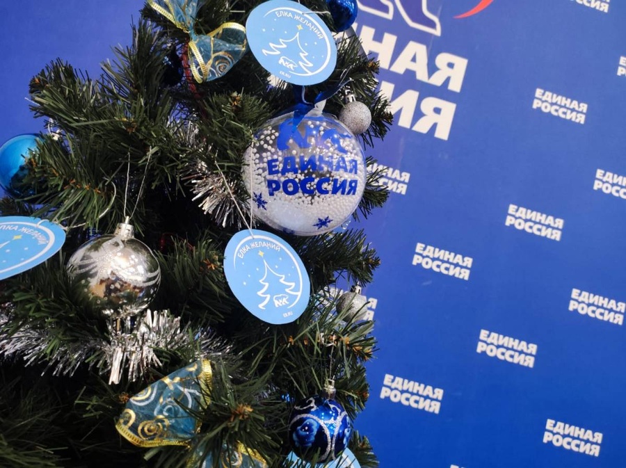 Также партия присоединилась к всероссийской акции «Елка желаний», Декабрь