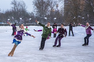 Выступление фигуристов