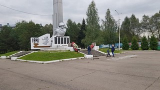 Благоустройство территории сквера с памятником «Павшим воинам» в г. Кубинка