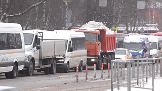 Высота снежного покрова составила около 5 сантиметров