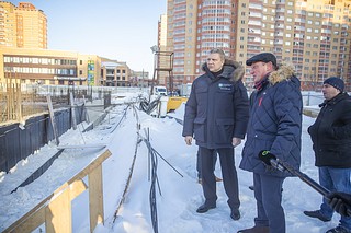Глава Одинцовского городского округа провел рабочее совещание на месте строительства нового образовательного кластера