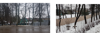 В Звенигороде завершены работы по благоустройству улиц: до, после