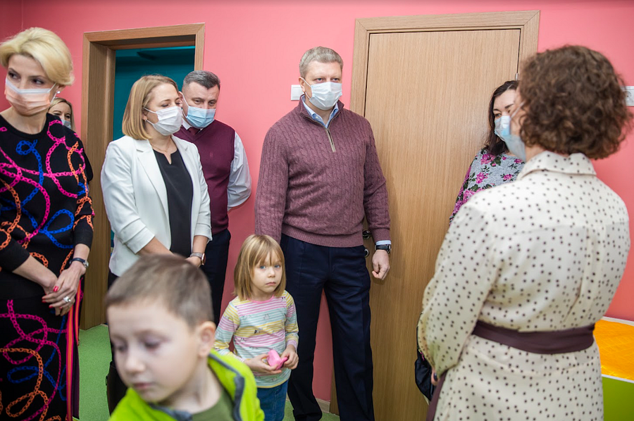 Глава Одинцовского округа открыл новый детский мини-сад в микрорайоне Новая Трёхгорка, Январь
