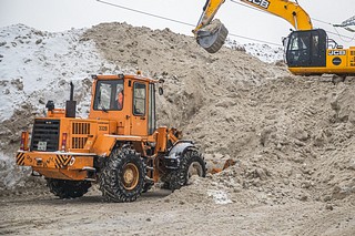 Пункт складирования снежных отходов в Одинцово