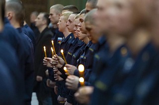 Праздник начался с молебна во славу Русского воинства и колокольного концерта