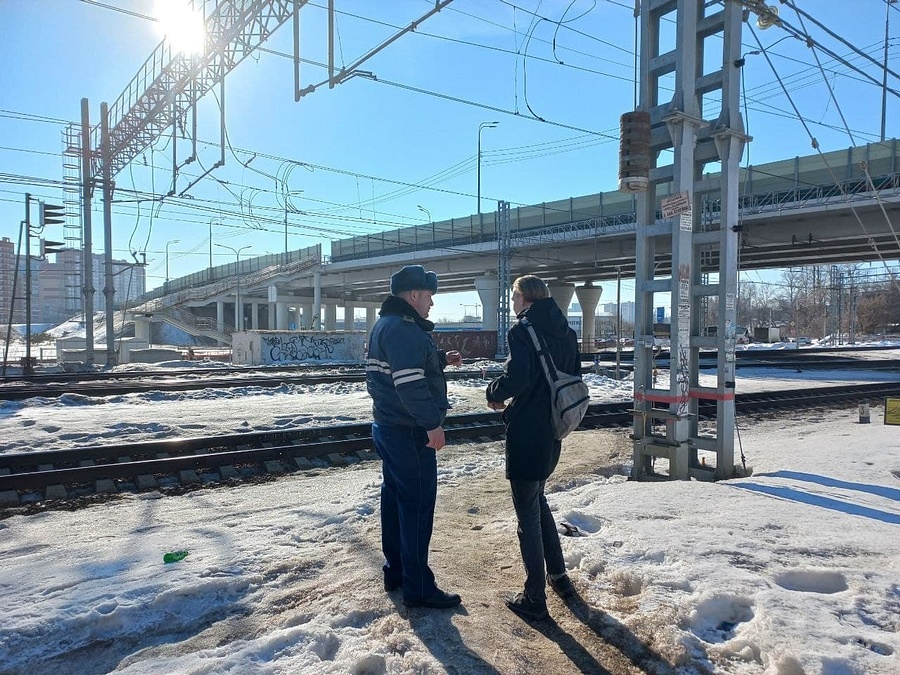 Профилактический рейд прошёл в районе железнодорожной станции МЦД-1 «Одинцово», Февраль