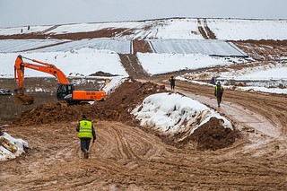 Восстановительные работы на полигоне