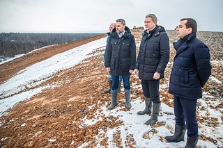 Глава Одинцовского городского округа Андрей Иванов проверил ход рекультивации объекта