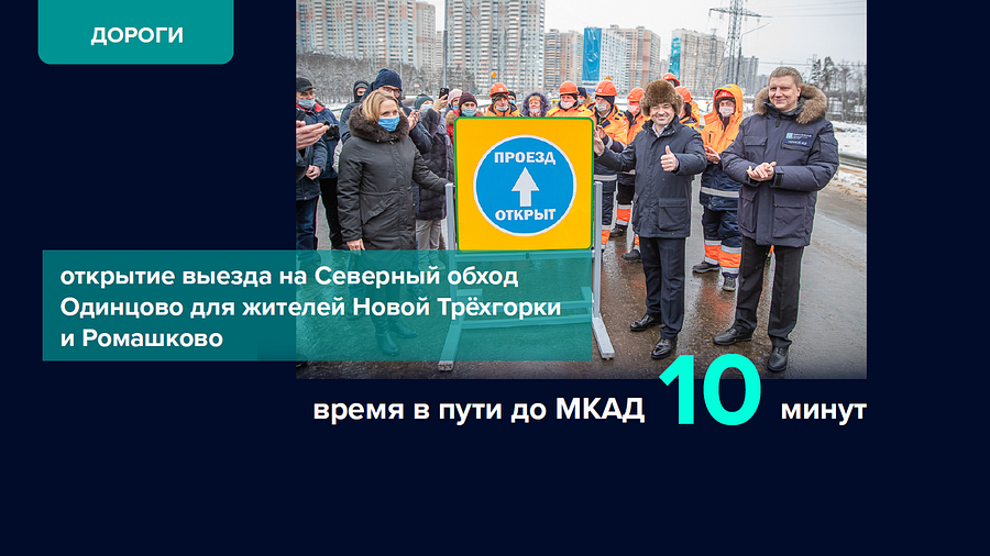 Дороги, Отчет главы Одинцовского городского округа — 2021 год