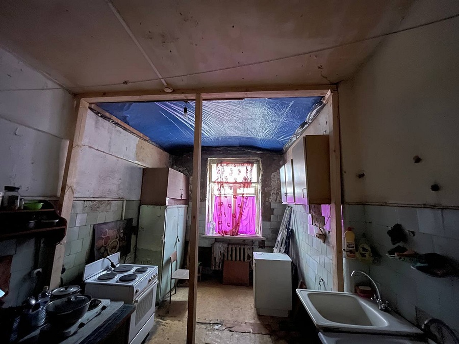 «Одинцовская теплосеть» устранила провал перекрытия в общежитии на улице Пионерская, Март