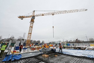 Ход строительства детского сада на 330 мест на улице Армейской в Кубинке