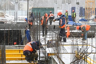 Ход строительства детского сада на 330 мест на улице Армейской в Кубинке